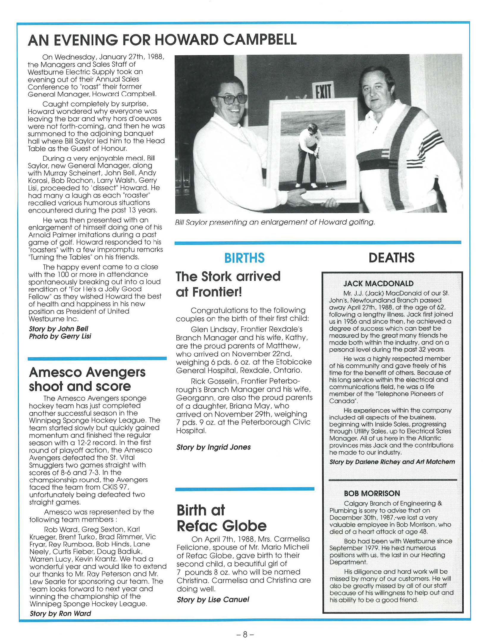 Westburne World Newsletter June 1988