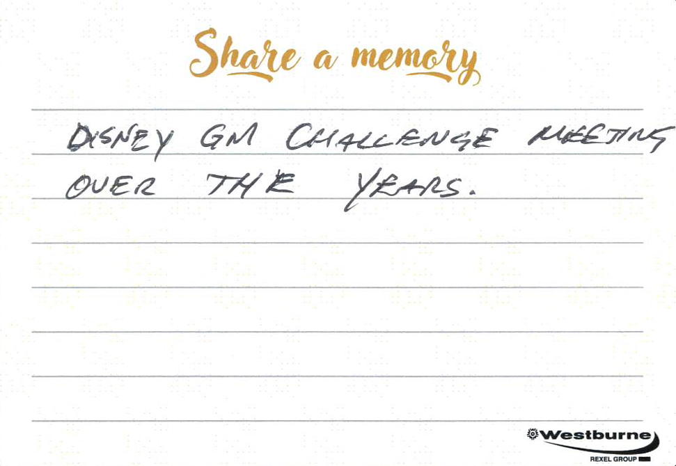 Disney GM Challenge Meeting