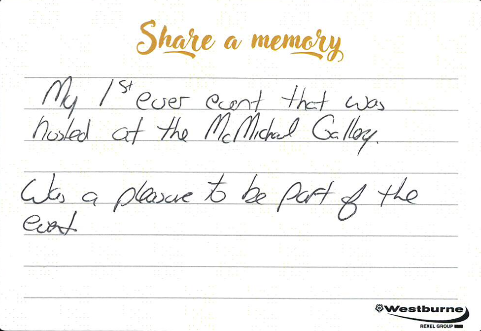 First Event at McMichael Gallery