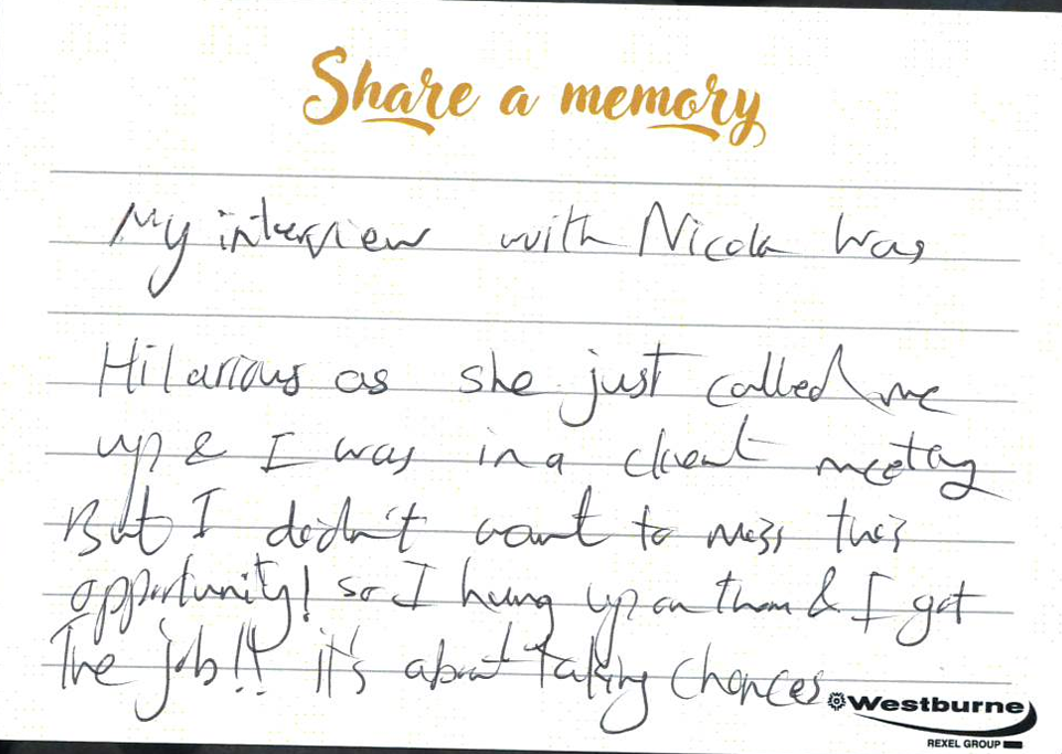 Taking a Chance – Interview Memory