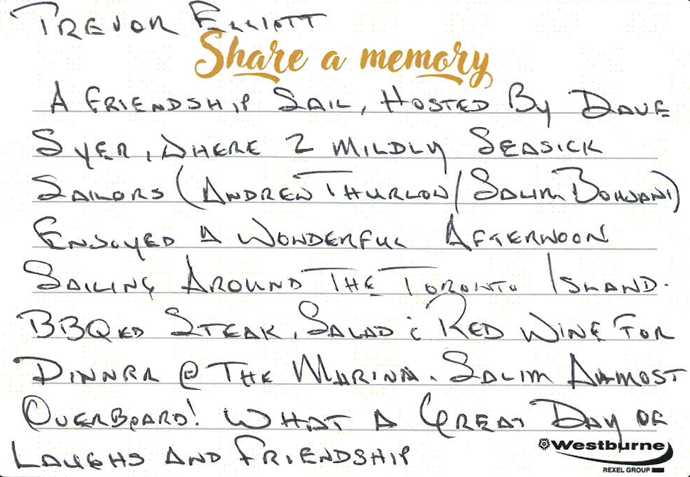 Friendship Sail and Memorable Day