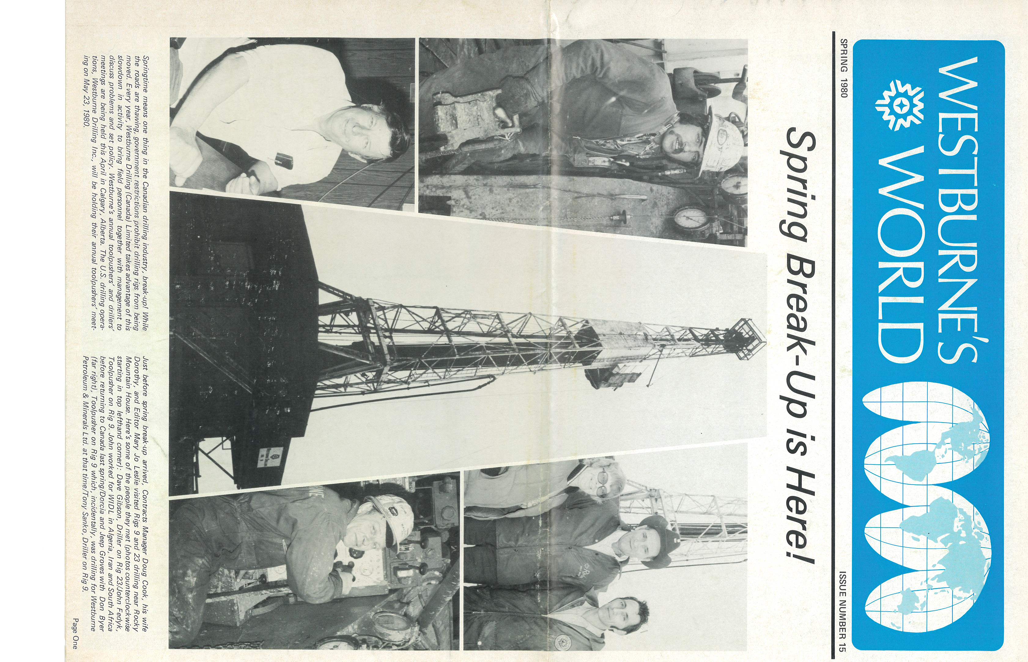 Magazine Westburne World Printemps 1980 Numéro 15 Plateforme de Forage